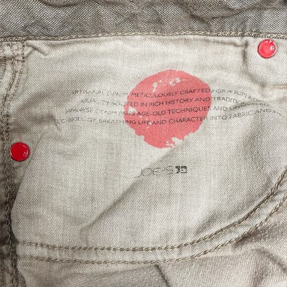 JOE’S JEANS Brixton Straight & Narrow Paint-Splattered Raw Hem Jeans Bark W33 - Picture 8 of 10